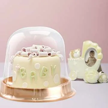 Stylish Clear Plastic Cupcake Container Pack of 25