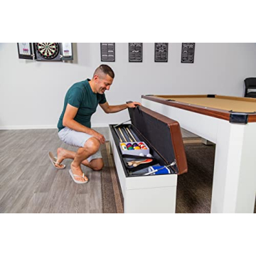 Hathaway 7-FT Multi-Game Pool Table Combo with Dining Top