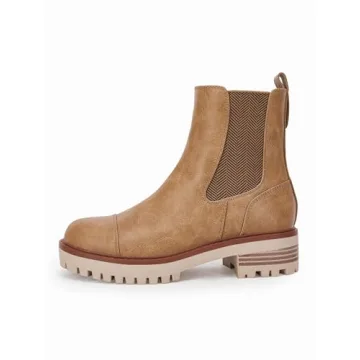 Stylish Women's Chelsea Boots with Chunky Block Heel