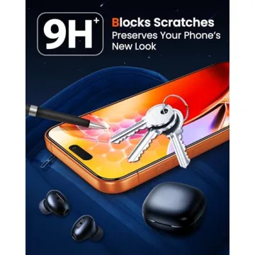 Mkeke iPhone 17 Pro Max Screen Protector 3 Pack 9H+ Tempered Glass