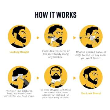 The Cut Buddy PLUS Shaping Tool for Men & Barbers