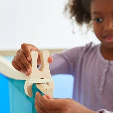Wooden Play Clips for Kids - Imaginative Fort Building Fun