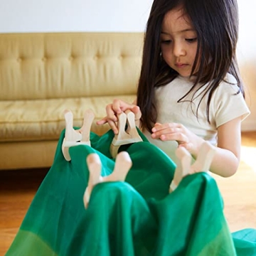 Wooden Play Clips for Kids - Imaginative Fort Building Fun