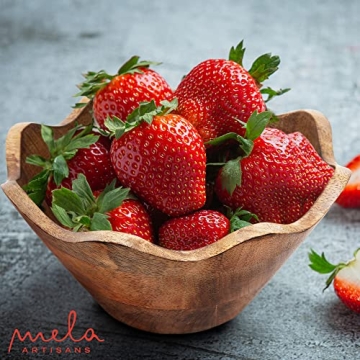 Handcrafted Wooden Scalloped Bowl | Rustic Charm & Style