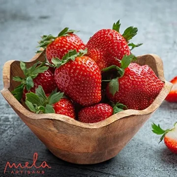 Handcrafted Wooden Scalloped Bowl | Rustic Charm & Style