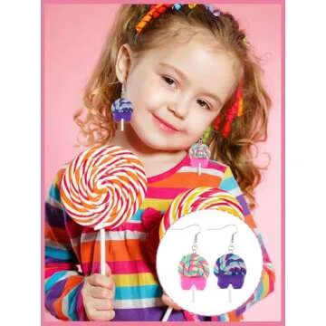 Kalolary Colorful Candy Pendant Charms for DIY Crafts