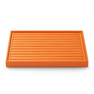 Oirlv Luxury Leather Jewelry Tray Ring Earring Organizer Tray Stackable Jewelry Display Tray Ring St...