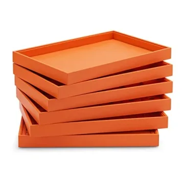 Oirlv Luxury Leather Jewelry Tray Organizer for Elegant Display