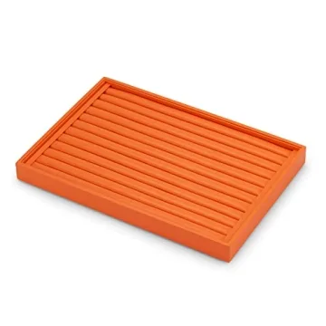 Oirlv Luxury Leather Jewelry Tray Organizer for Elegant Display
