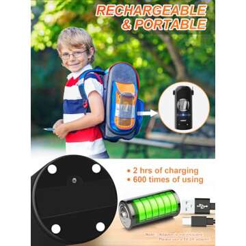 AFMAT Electric Pencil Sharpener for Colored Pencils 7-11.5mm, Robot Pencil Sharpener, Fully Automatic Rechargeable Hands-Free Pencil Sharpener for Large Pencils, Home, Classroom, Battery Operated