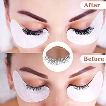 WBCBEC 3 Pairs Replacement Eyelids for Mannequin Head Removable Realistic Eyelids with Eyelashes Mannequin Head Eyelids for Eyelash Training Practice Makeup Eyelash Extensions