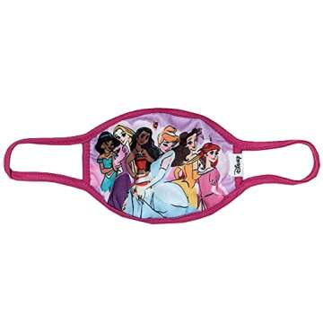 Disney Princess Masks for Kids 6-9 - Washable & Reusable