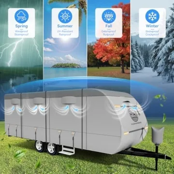 Heavy Duty RV Cover 24-27ft - Waterproof & Durable Protection