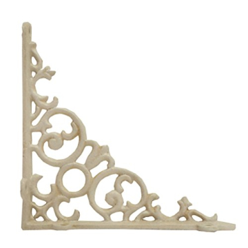 NACH Cast Iron Victorian Scroll Shelf Brackets - 6 Inch Pack of 4