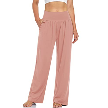 UEU Women's Casual Loose Wide Leg Cozy Pants Yoga Sweatpants Comfy High Waisted Athletic Flowy Loung...