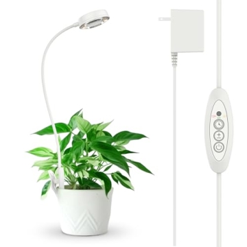 SANSI Grow Light - Clip-On LED Plant Lamp with Timer & Adjustable Brightness for Indoor Gardening