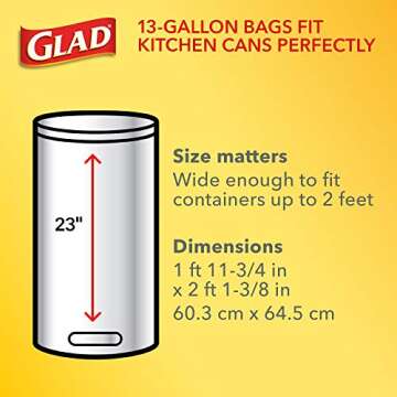 Glad trash Bags, Citrus, 80 Count