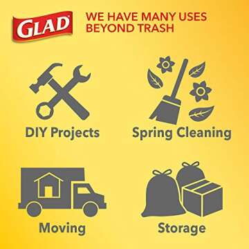 Glad trash Bags, Citrus, 80 Count