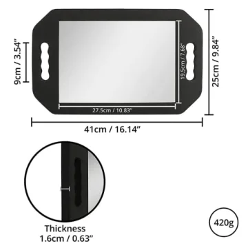 Durable Lightweight Handheld Salon Mirror for Professionals