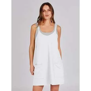 ANRABESS Summer Mini Romper Dress for Active Women