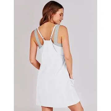 ANRABESS Summer Mini Romper Dress for Active Women