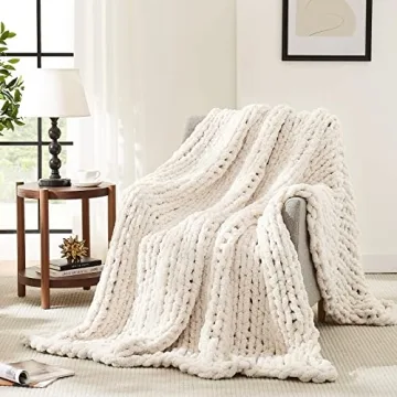 L'AGRATY Chunky Knit Blanket Throw: The Perfect Blend of Comfort, Style, and Durability