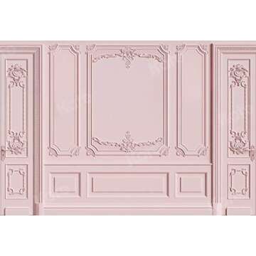 Kate 7×5ft Light Pink Empty Room Photo Backdrop Classic Interior Wedding Photography Background Pho...