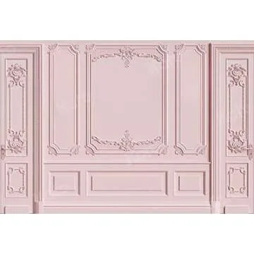 Kate 7×5ft Light Pink Empty Room Photo Backdrop Classic Interior Wedding Photography Background Pho...