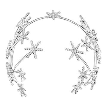 Beaupretty Bridal Tiara Headpiece Rhinestone Star Tiara Crown Glitter Crystal Bridal Headband Weddin...
