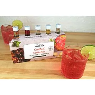 Monin 5 Flavor Classic Cocktail Collection - Natural Syrups