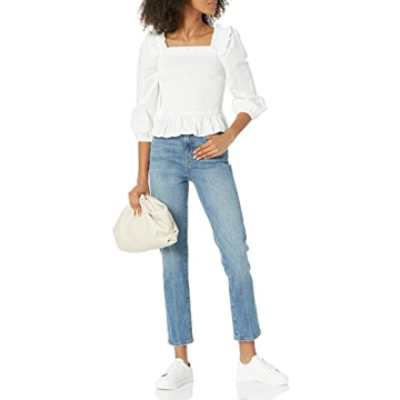 Elegant Marisol Ruffle Smocked Cropped Top for Spring