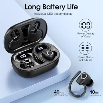 Wireless Earbuds with Noise Cancelling & 50H Playtime