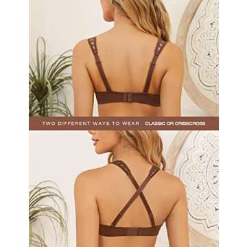 Stylish Women's Balconette Bra - Lace Push Up Design