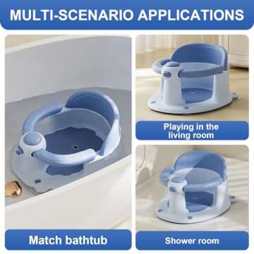 Comfortable Baby Bath Seat for Safe Bathtime Fun