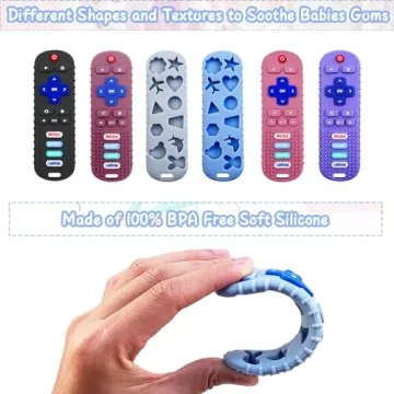 Baby Remote Control Teether Toy Set - Safe Silicone Toy