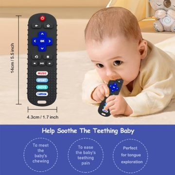 Baby Remote Control Teether Toy Set - Safe Silicone Toy