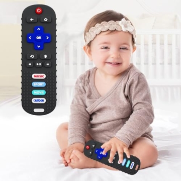 Baby Remote Control Teether Toy Set - Safe Silicone Toy