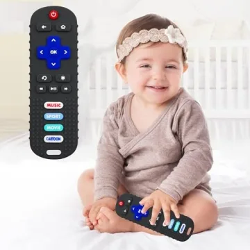Baby Remote Control Teether Toy Set - Safe Silicone Toy