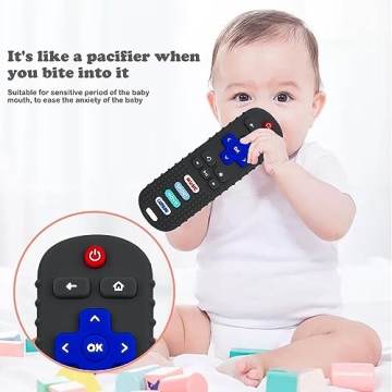 Baby Remote Control Teether Toy Set - Safe Silicone Toy