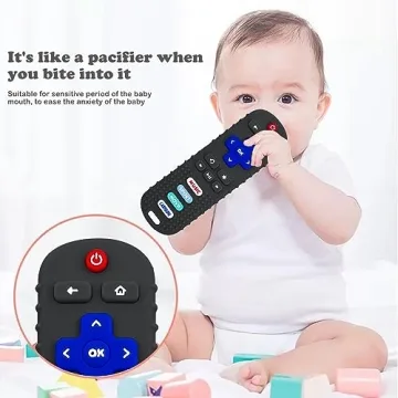 Baby Remote Control Teether Toy Set - Safe Silicone Toy