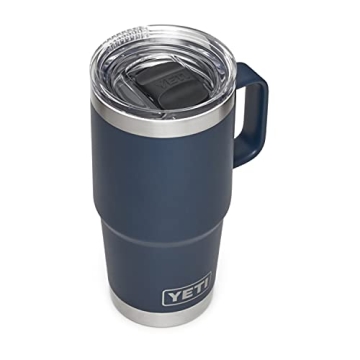 YETI Rambler 20 oz Travel Mug - Stainless Steel & Stronghold Lid