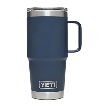 YETI Rambler 20 oz Travel Mug - Stainless Steel & Stronghold Lid