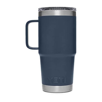 YETI Rambler 20 oz Travel Mug - Stainless Steel & Stronghold Lid