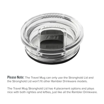 YETI Rambler 20 oz Travel Mug - Stainless Steel & Stronghold Lid
