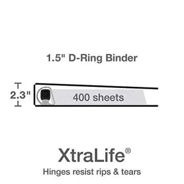Durable Oxford 3 Ring Binders for School and Office