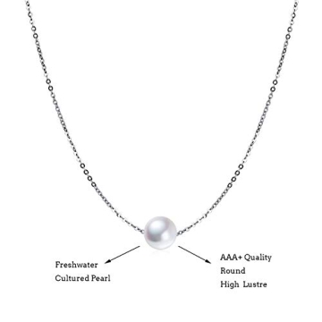 Elegant Single Pearl Choker Necklace - Perfect Gift for Women