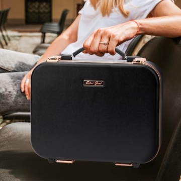 Portable Makeup Train Case with LED Lights