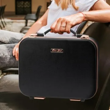 Portable Makeup Train Case with LED Lights