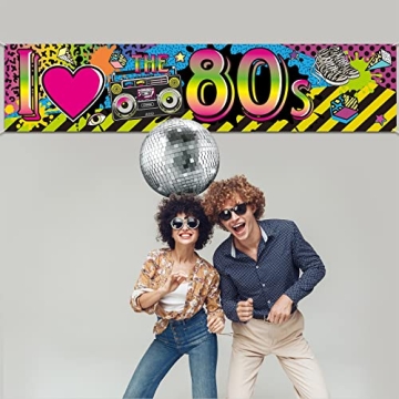 80s Party Decorations I Love 80s Banner for Events