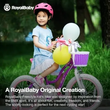 RoyalBaby Stargirl 12 Inch Kids Bicycle with Basket and Bell